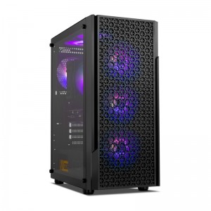 Caixa ATX Nox Hummer Plasma ARGB Tempered Glass